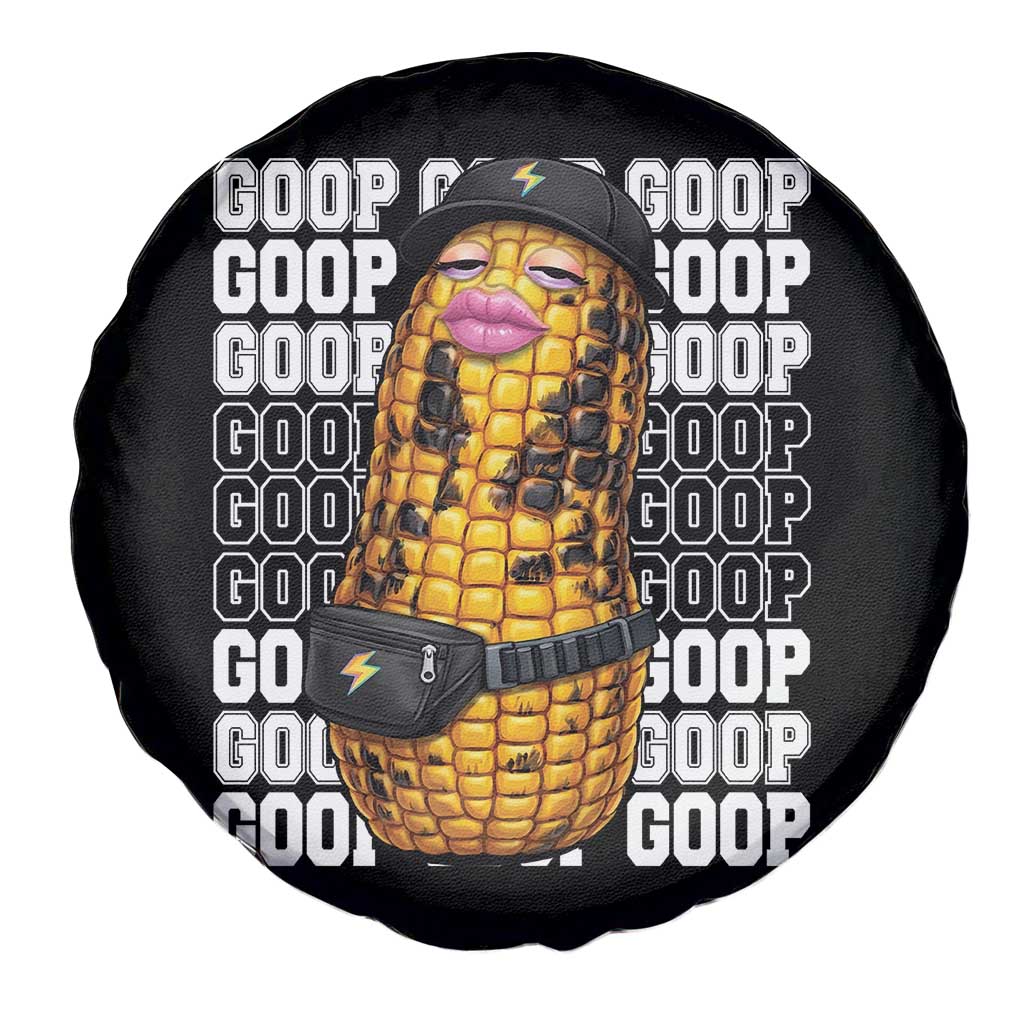 Funny Burnt Peanut Goop Spare Tire Cover Burnt Corn Meme Viral Humor TS14 Print Your Wear