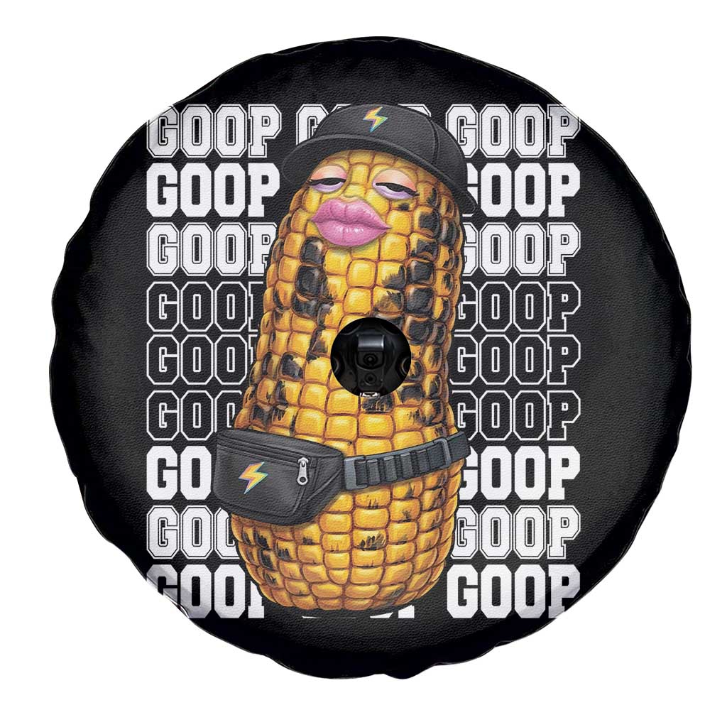 Funny Burnt Peanut Goop Spare Tire Cover Burnt Corn Meme Viral Humor TS14 Print Your Wear