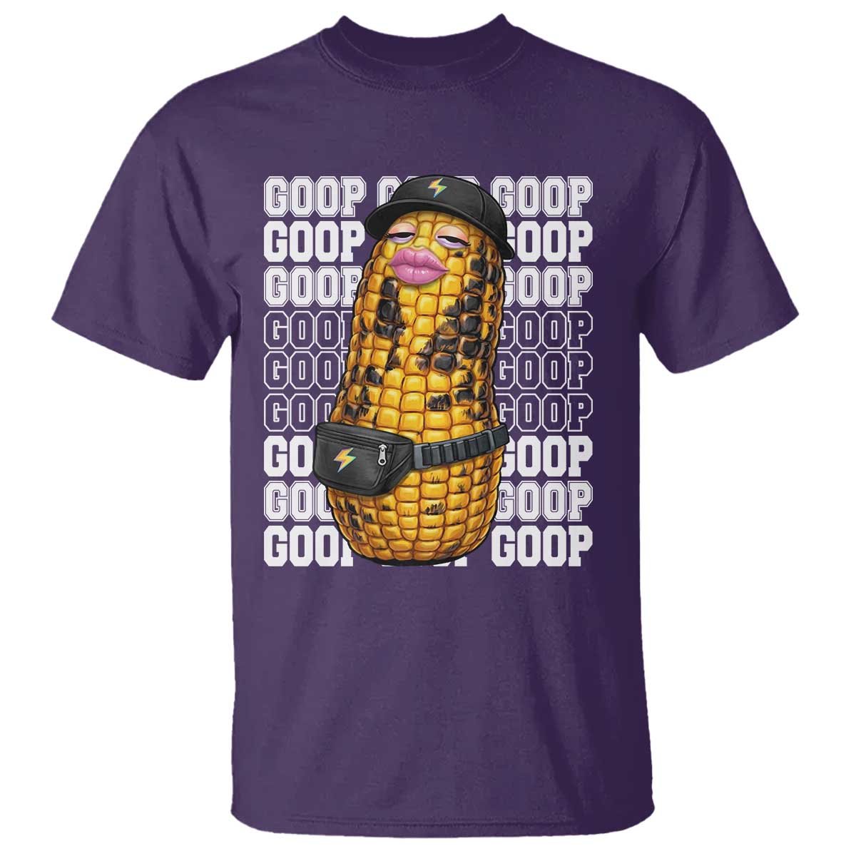 Funny Burnt Peanut Goop T Shirt Burnt Corn Meme Viral Humor TS14 Purple Print Your Wear