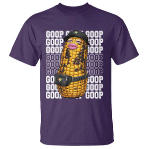 Funny Burnt Peanut Goop T Shirt Burnt Corn Meme Viral Humor TS14 Purple Print Your Wear