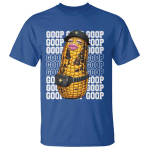 Funny Burnt Peanut Goop T Shirt Burnt Corn Meme Viral Humor TS14 Royal Blue Print Your Wear