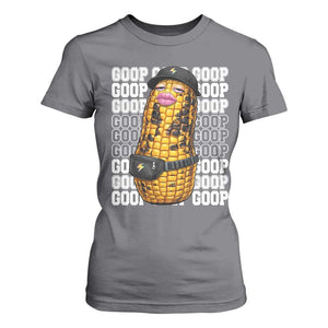 Funny Burnt Peanut Goop T Shirt For Women Burnt Corn Meme Viral Humor TS14 Charcoal Print Your Wear