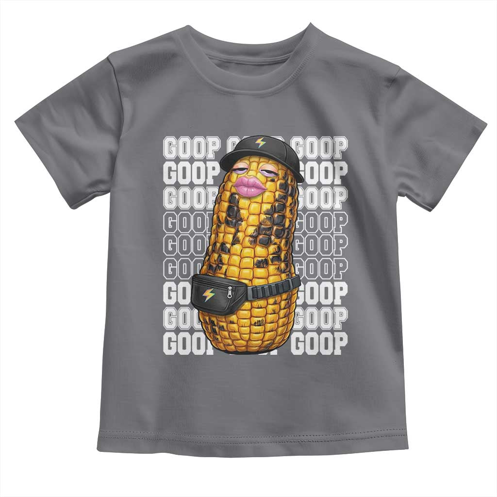 Funny Burnt Peanut Goop Toddler T Shirt Burnt Corn Meme Viral Humor TS14 Charcoal Print Your Wear