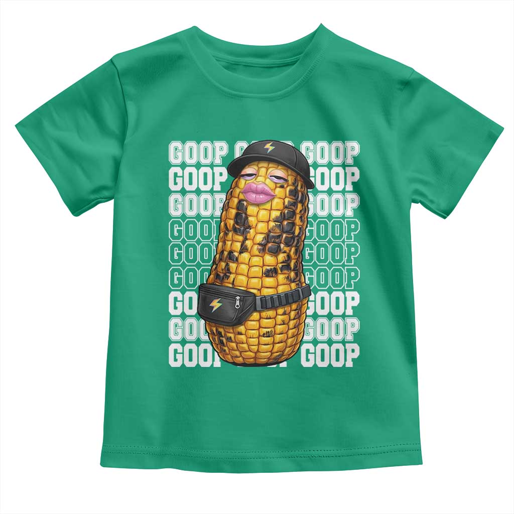 Funny Burnt Peanut Goop Toddler T Shirt Burnt Corn Meme Viral Humor TS14 Irish Green Print Your Wear