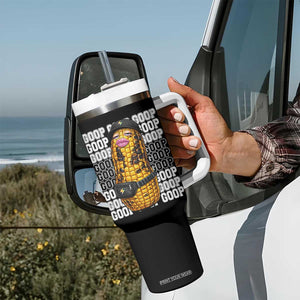 Funny Burnt Peanut Goop Tumbler With Handle Burnt Corn Meme Viral Humor TS14 Print Your Wear