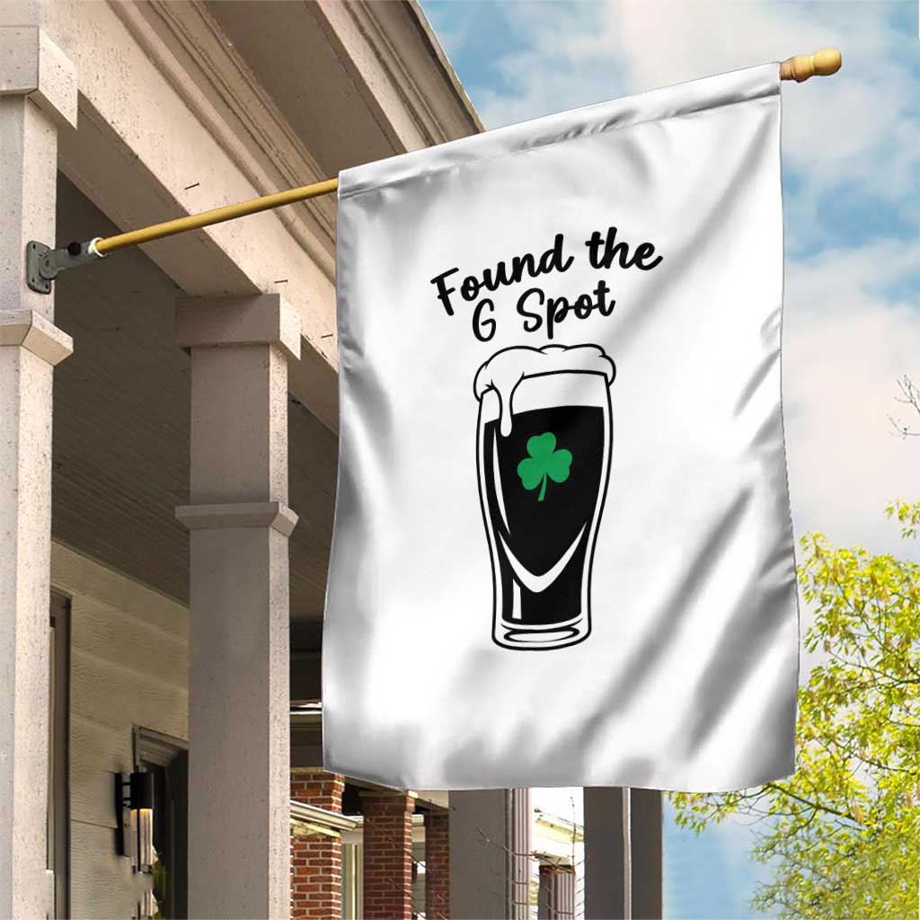 Funny St Patrick’s Day Beer Garden Flag Found The G Spot TS14 Print Your Wear