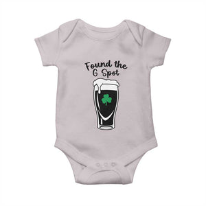 Funny St Patrick’s Day Beer Baby Onesie Found The G Spot TS14 Ice Gray Print Your Wear
