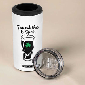Funny St Patrick’s Day Beer 4 in 1 Can Cooler Tumbler Found The G Spot TS14 Print Your Wear