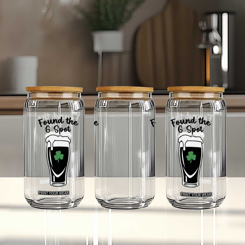 Funny St Patrick’s Day Beer Glass Can Found The G Spot TS14 Print Your Wear
