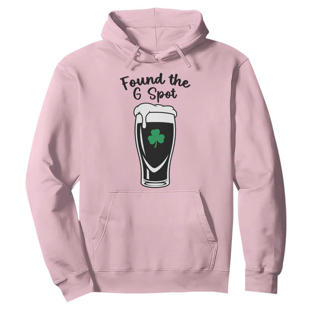 Funny St Patrick’s Day Beer Hoodie Found The G Spot TS14 Light Pink Print Your Wear