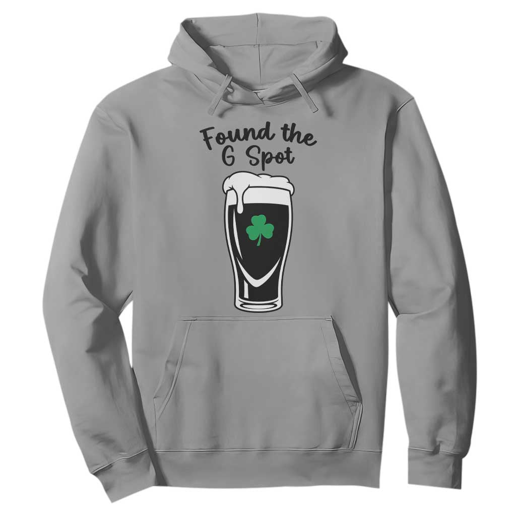 Funny St Patrick’s Day Beer Hoodie Found The G Spot TS14 Sport Gray Print Your Wear