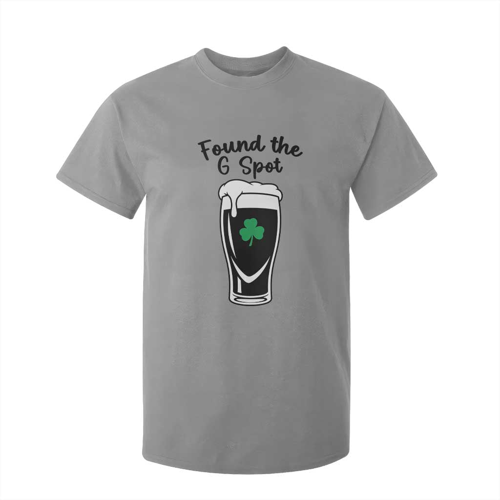 Funny St Patrick’s Day Beer T Shirt For Kid Found The G Spot TS14 Sport Gray Print Your Wear