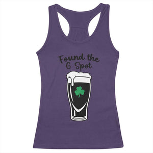 Funny St Patrick’s Day Beer Racerback Tank Top Found The G Spot TS14 Purple Print Your Wear