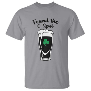Funny St Patrick’s Day Beer T Shirt Found The G Spot TS14 Sport Gray Print Your Wear