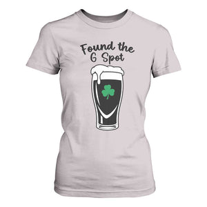 Funny St Patrick’s Day Beer T Shirt For Women Found The G Spot TS14 Ice Gray Print Your Wear