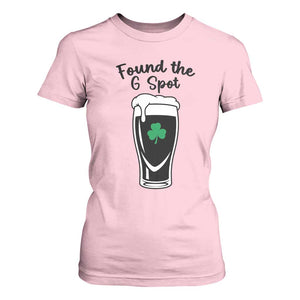 Funny St Patrick’s Day Beer T Shirt For Women Found The G Spot TS14 Light Pink Print Your Wear