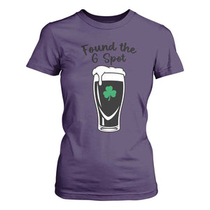 Funny St Patrick’s Day Beer T Shirt For Women Found The G Spot TS14 Purple Print Your Wear