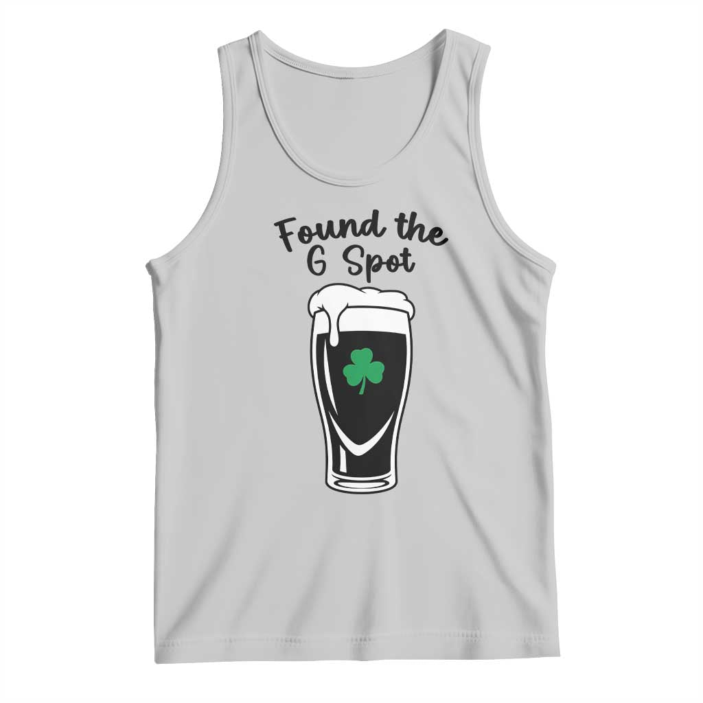 Funny St Patrick’s Day Beer Tank Top Found The G Spot TS14 Ash Print Your Wear