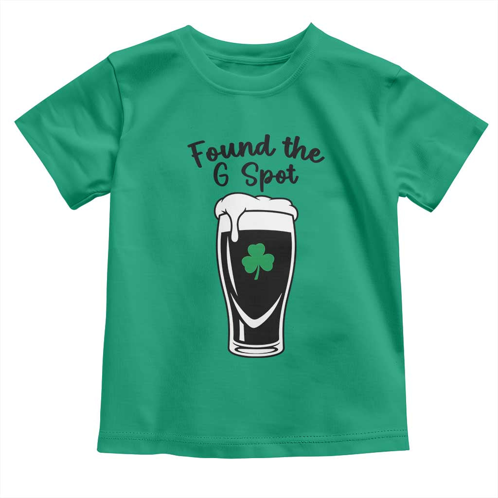 Funny St Patrick’s Day Beer Toddler T Shirt Found The G Spot TS14 Irish Green Print Your Wear
