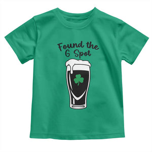 Funny St Patrick’s Day Beer Toddler T Shirt Found The G Spot TS14 Irish Green Print Your Wear