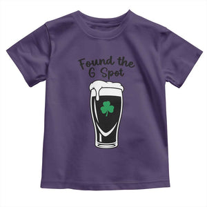 Funny St Patrick’s Day Beer Toddler T Shirt Found The G Spot TS14 Purple Print Your Wear