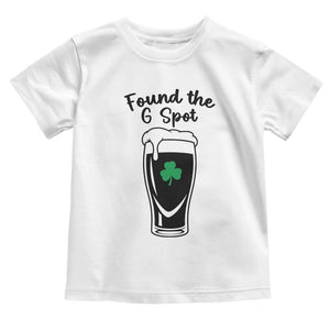 Funny St Patrick’s Day Beer Toddler T Shirt Found The G Spot TS14 White Print Your Wear