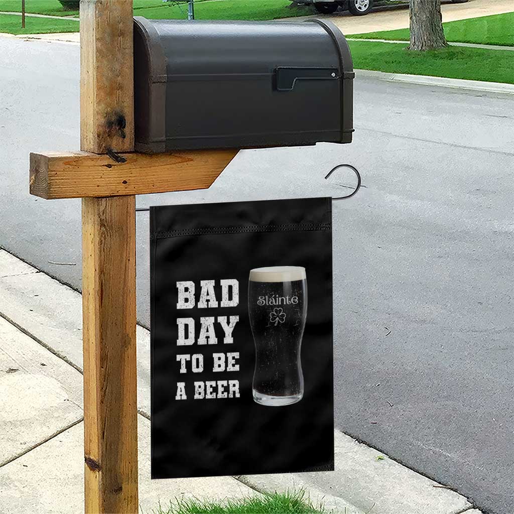 Irish Shamrock Beer Garden Flag Bad Day To Be A Beer TS14 Print Your Wear