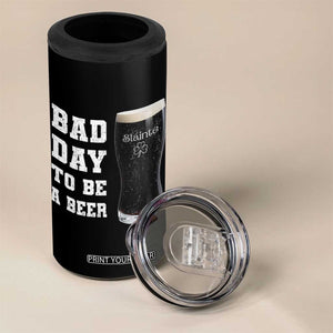 Irish Shamrock Beer 4 in 1 Can Cooler Tumbler Bad Day To Be A Beer TS14 Print Your Wear