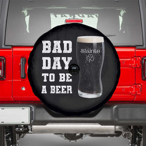 Irish Shamrock Beer Spare Tire Cover Bad Day To Be A Beer TS14 Black Print Your Wear