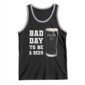 Irish Shamrock Beer Tank Top Bad Day To Be A Beer TS14 Black Athletic Heather Print Your Wear