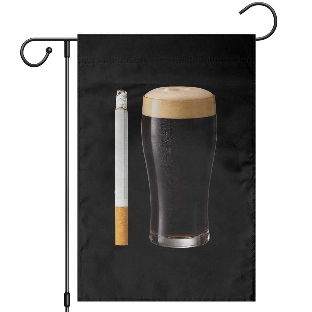 Irish Shamrock Beer Smoking Pub Drinking Humor Garden Flag TS14 Black Print Your Wear