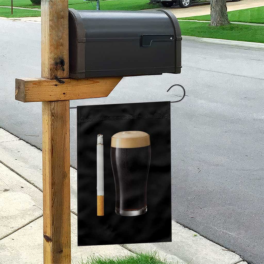 Irish Shamrock Beer Smoking Pub Drinking Humor Garden Flag TS14 Print Your Wear