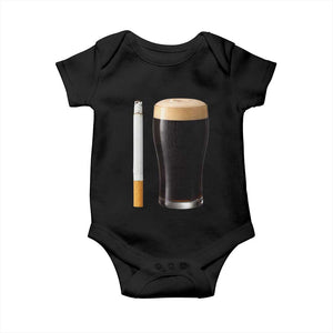 Irish Shamrock Beer Smoking Pub Drinking Humor Baby Onesie TS14 Black Print Your Wear