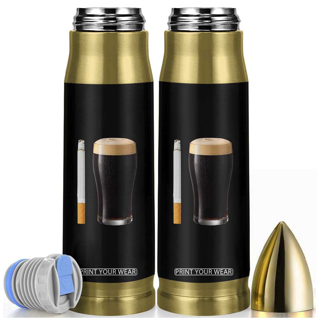 Irish Shamrock Beer Smoking Pub Drinking Humor Bullet Tumbler TS14 Black Print Your Wear