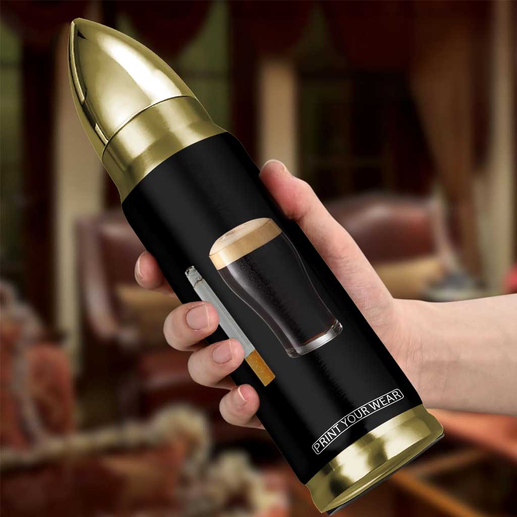 Irish Shamrock Beer Smoking Pub Drinking Humor Bullet Tumbler TS14 Print Your Wear