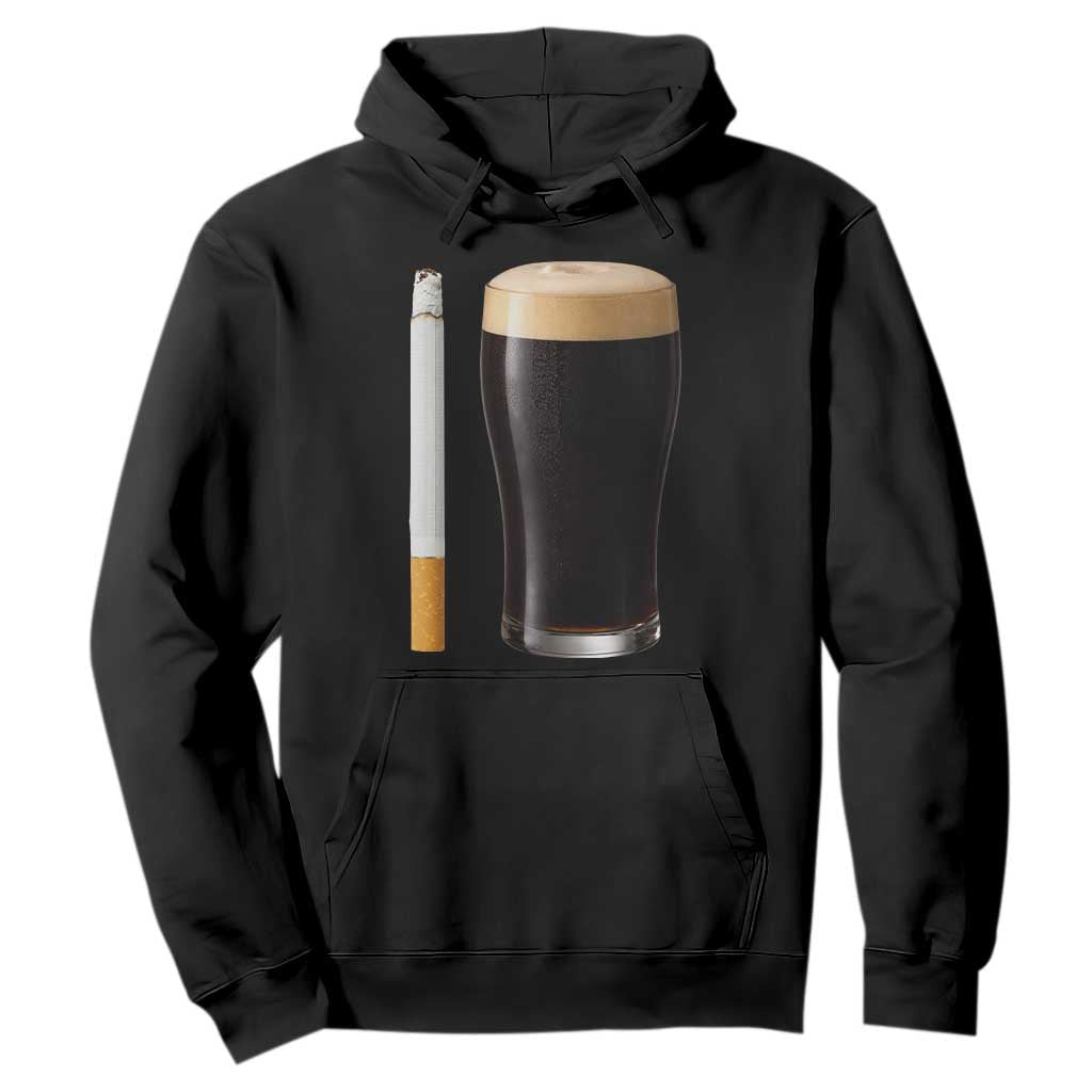 Irish Shamrock Beer Smoking Pub Drinking Humor Hoodie TS14 Black Print Your Wear