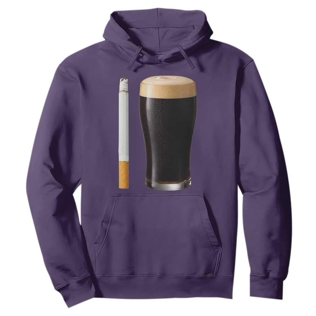 Irish Shamrock Beer Smoking Pub Drinking Humor Hoodie TS14 Purple Print Your Wear