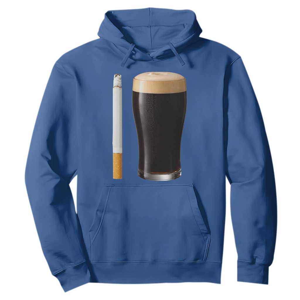 Irish Shamrock Beer Smoking Pub Drinking Humor Hoodie TS14 Royal Blue Print Your Wear