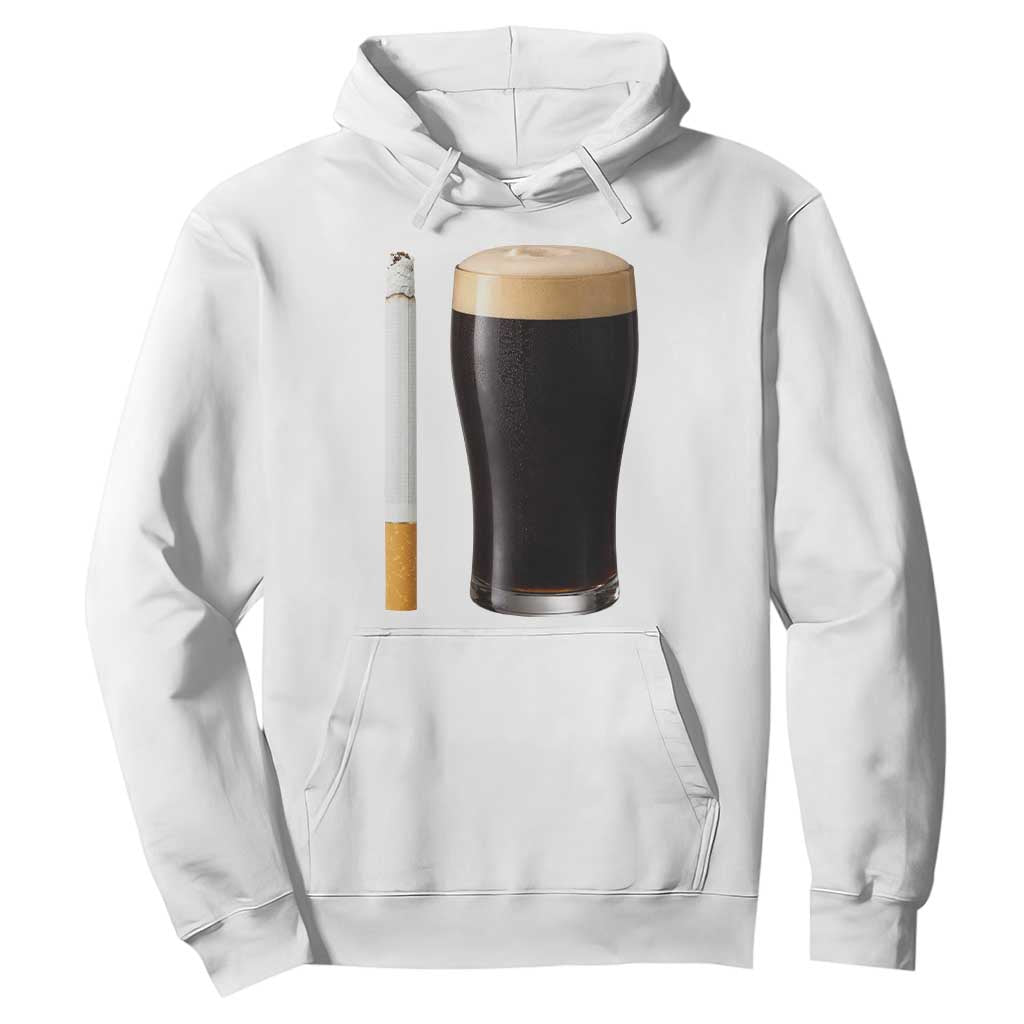 Irish Shamrock Beer Smoking Pub Drinking Humor Hoodie TS14 White Print Your Wear