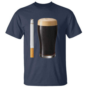 Irish Shamrock Beer Smoking Pub Drinking Humor T Shirt TS14 Navy Print Your Wear