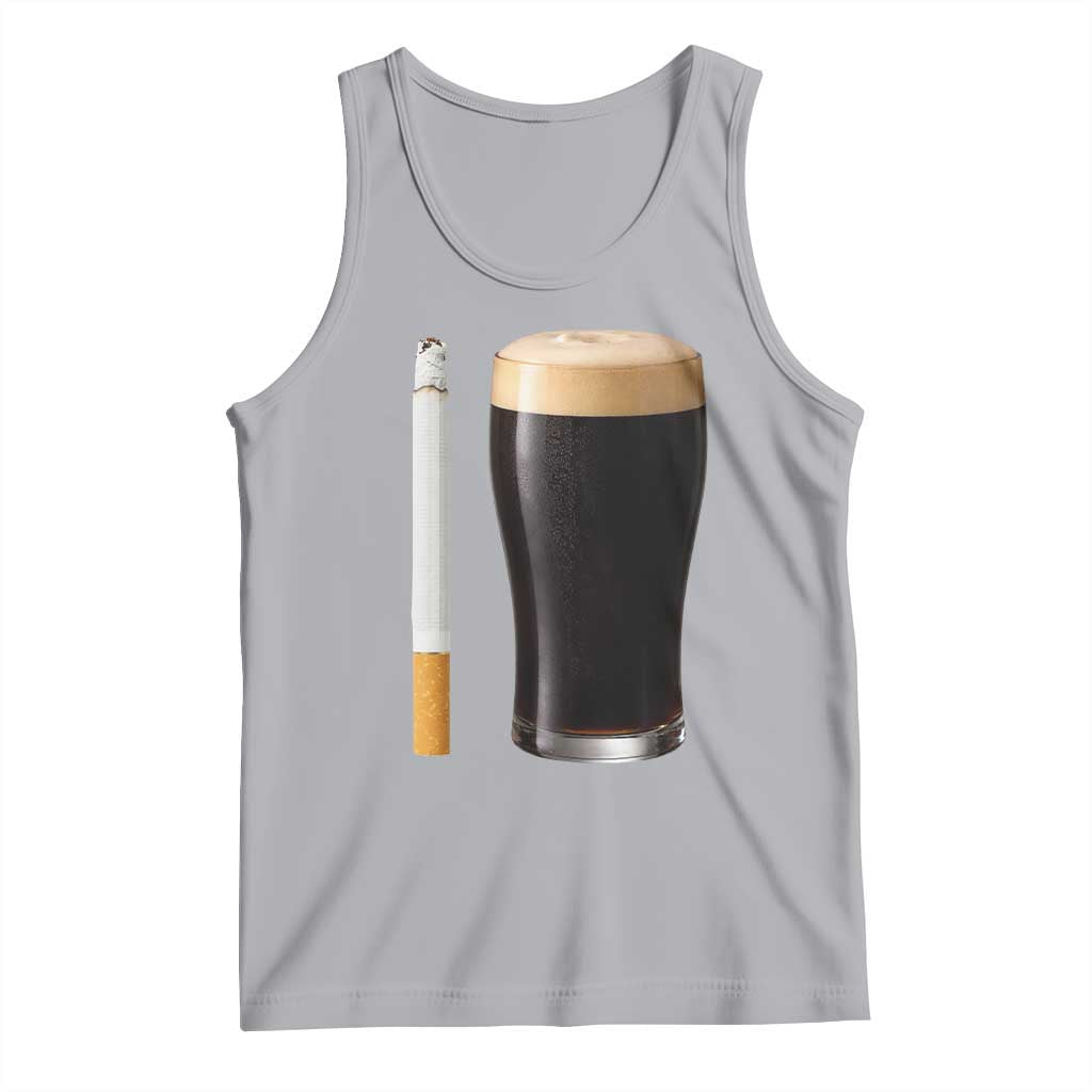Irish Shamrock Beer Smoking Pub Drinking Humor Tank Top TS14 Athletic Heather Print Your Wear