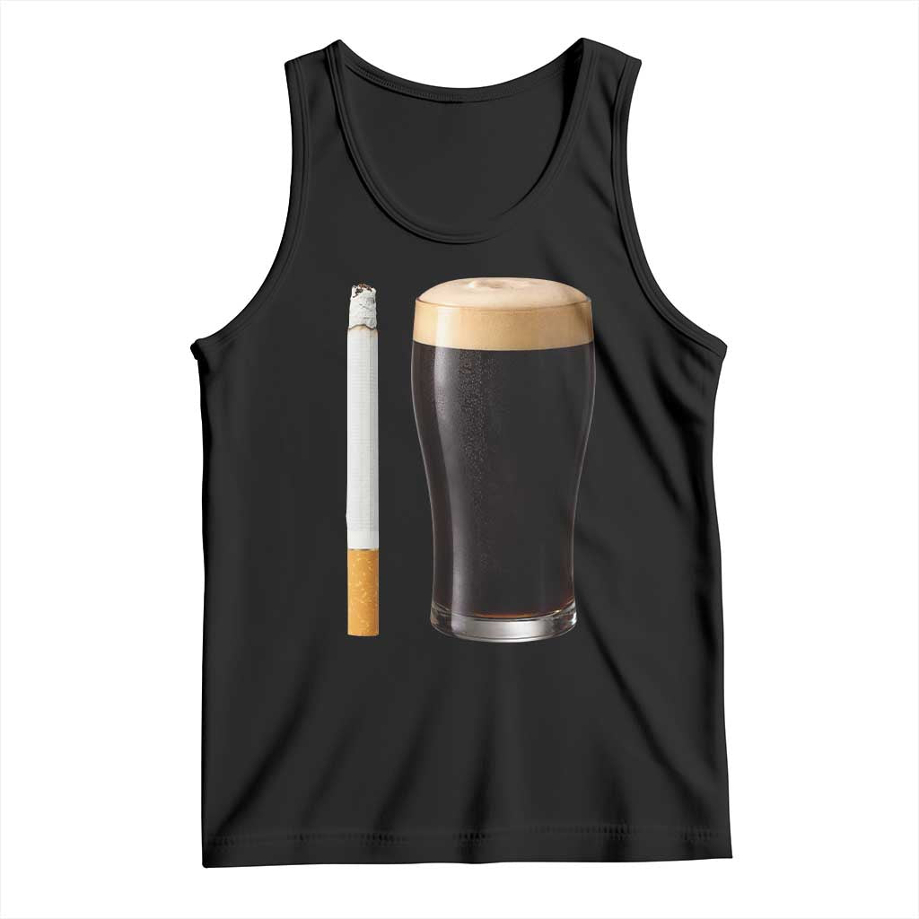Irish Shamrock Beer Smoking Pub Drinking Humor Tank Top TS14 Black Print Your Wear