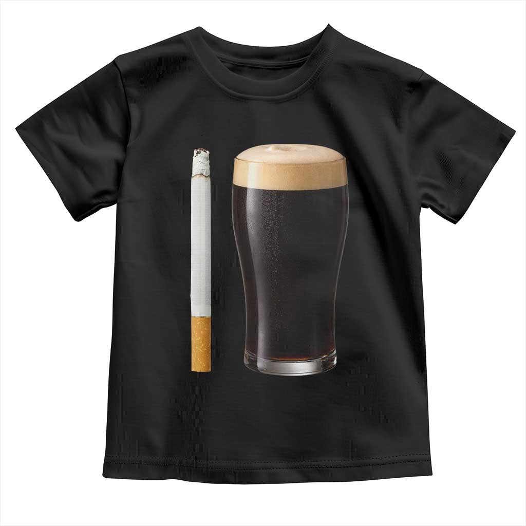 Irish Shamrock Beer Smoking Pub Drinking Humor Toddler T Shirt TS14 Black Print Your Wear