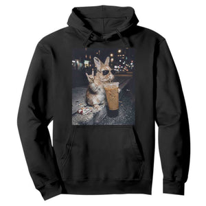 Funny Bunny Drinking Diet Coke Hoodie Vintage 90s Graphic Meme TS14 Black Print Your Wear