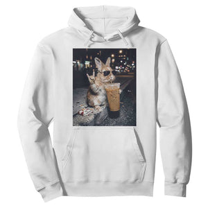 Funny Bunny Drinking Diet Coke Hoodie Vintage 90s Graphic Meme TS14 White Print Your Wear