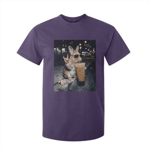 Funny Bunny Drinking Diet Coke T Shirt For Kid Vintage 90s Graphic Meme TS14 Purple Print Your Wear