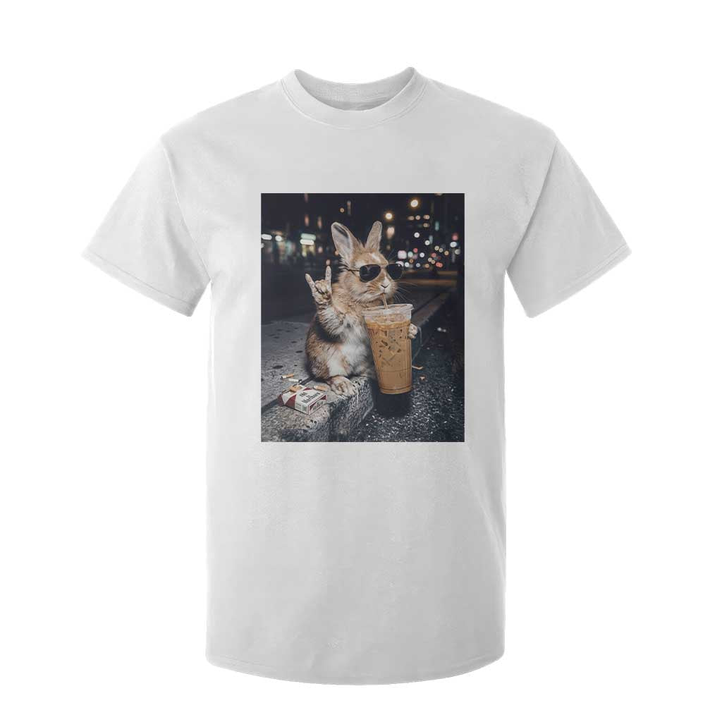 Funny Bunny Drinking Diet Coke T Shirt For Kid Vintage 90s Graphic Meme TS14 White Print Your Wear