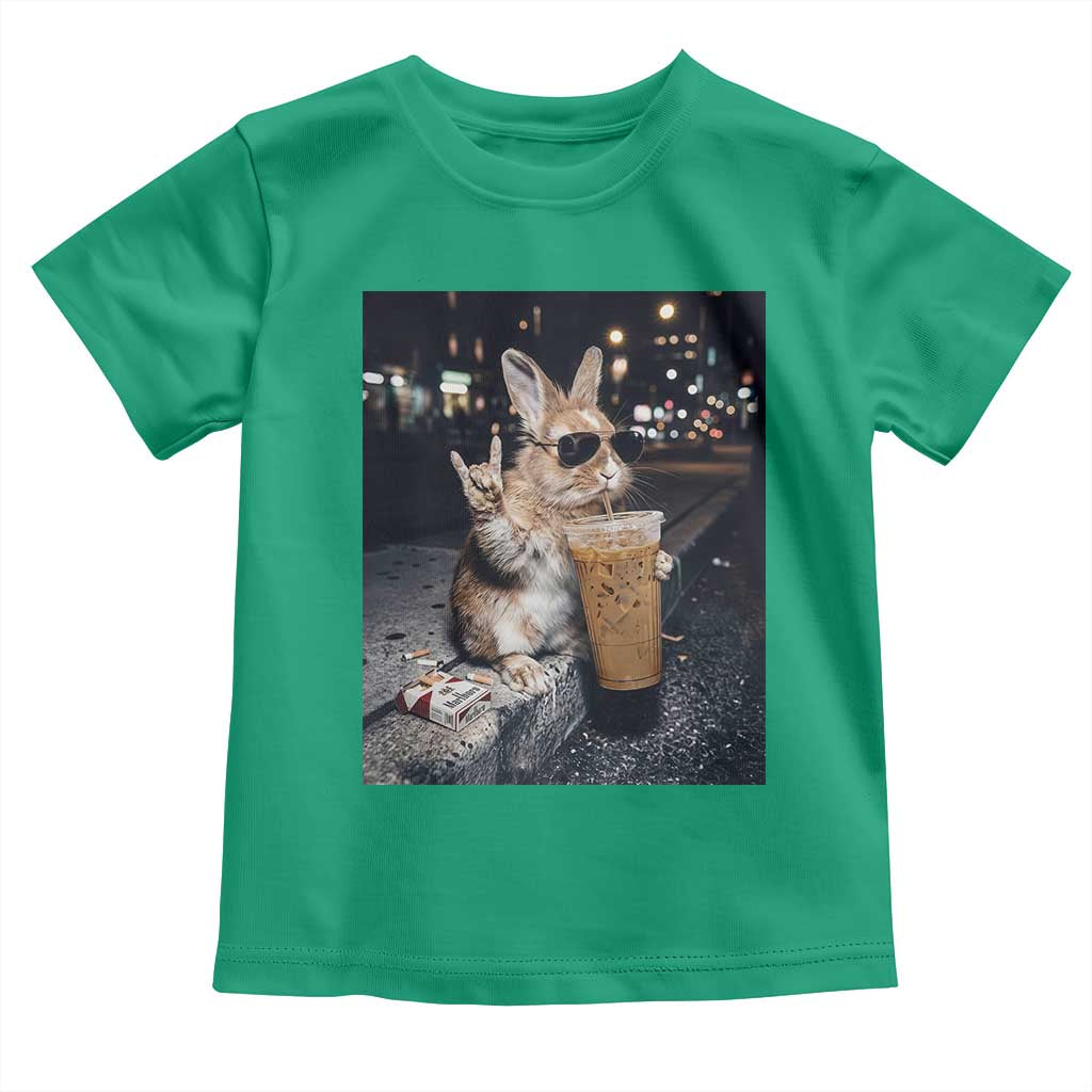Funny Bunny Drinking Diet Coke Toddler T Shirt Vintage 90s Graphic Meme TS14 Irish Green Print Your Wear