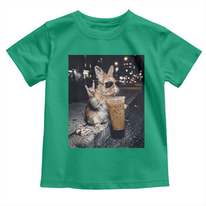 Funny Bunny Drinking Diet Coke Toddler T Shirt Vintage 90s Graphic Meme TS14 Irish Green Print Your Wear