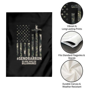 Send Barron Garden Flag Vintage American Flag Camo Hashtag Protest Meme TS14 Print Your Wear